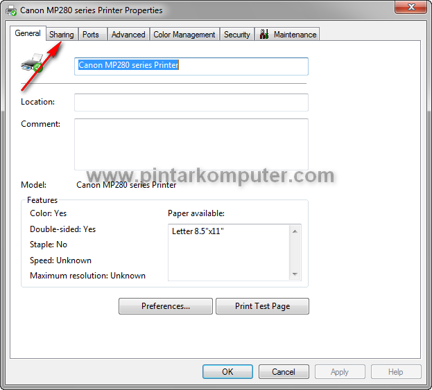 Cara Mudah Sharing Printer di Windows 7 Melalui Jaringan LAN / Wifi Cara Mudah Sharing Printer di Windows 7 Melalui Jaringan LAN / Wifi