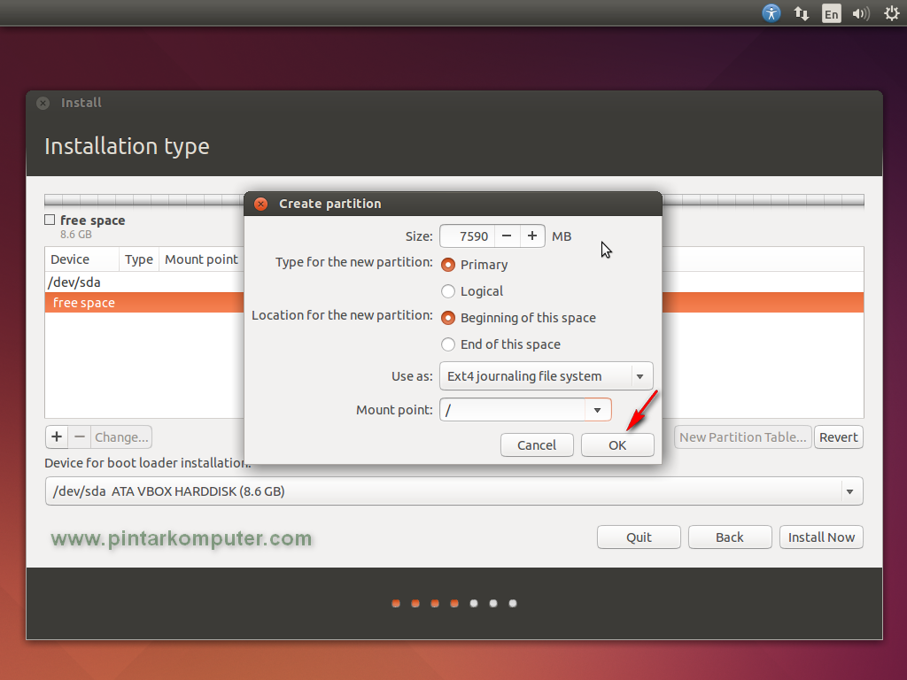 Langkah-langkah Cara Install Linux Ubuntu Desktop 14.04 LTS Trusty Tahr