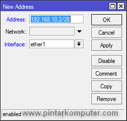 Tutorial Cara Setting Mikrotik Sebagai Router Gateway Internet