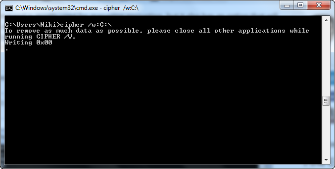 command prompt - cipher