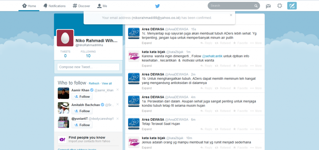 akun sudah aktif akun sudah aktif