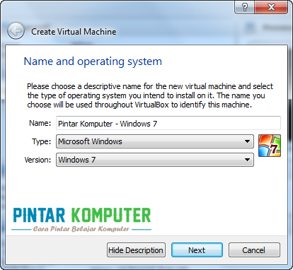 Tutorial Cara Menginstall Windows 7 di VirtualBox Tutorial Cara Menginstall Windows 7 di VirtualBox