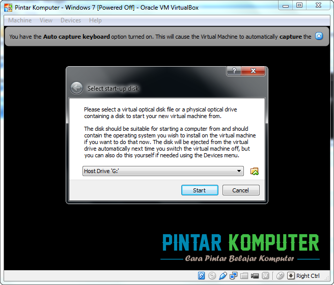 Tutorial Cara Menginstall Windows 7 di VirtualBox