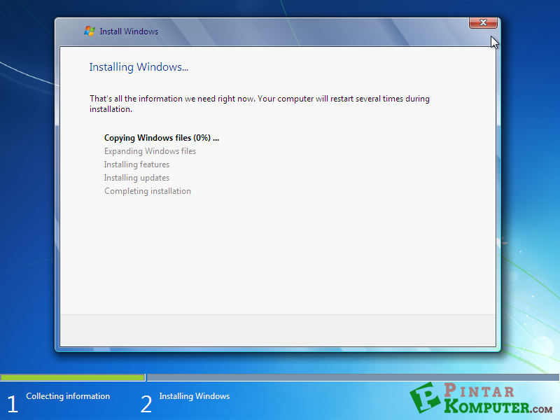 proses copying windows files