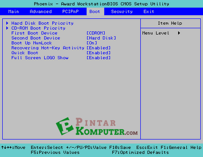 Atur booting Atur booting