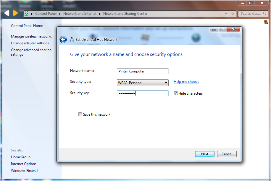 Cara Mudah Sharing Koneksi Internet Modem USB Melalui Wifi Laptop (AdHoc) Cara Mudah Sharing Koneksi Internet Modem USB Melalui Wifi Laptop (AdHoc)