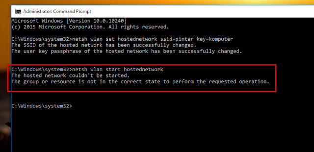 Cara Mengatasi Error Saat Menjalankan Hosted Network Ketika Ingin Membuat WiFi Hotspot Pada Windows 8, 8.1, dan 10