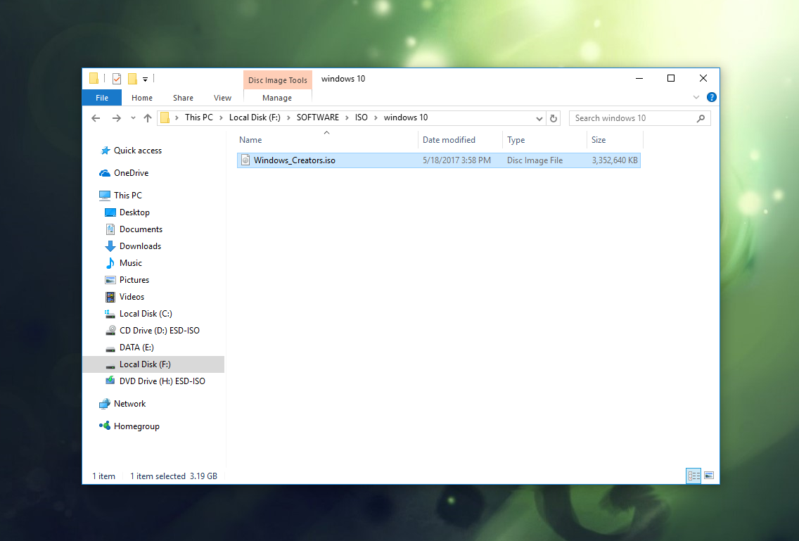 Cara Cepat Upgrade ke Windows 10 Creators Update Dengan File ISO
